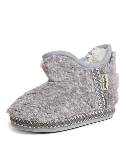 Unisex-Child Charlotte faux faux fur Bootie Slipper