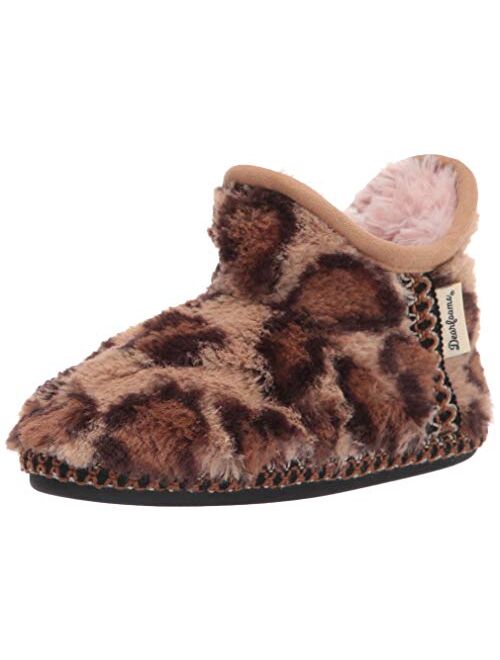 Dearfoams Unisex-Child Charlotte faux faux fur Bootie Slipper