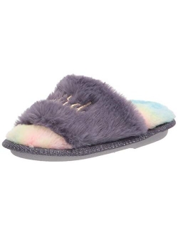 Unisex-Child Lana Slide with Slogan Slipper