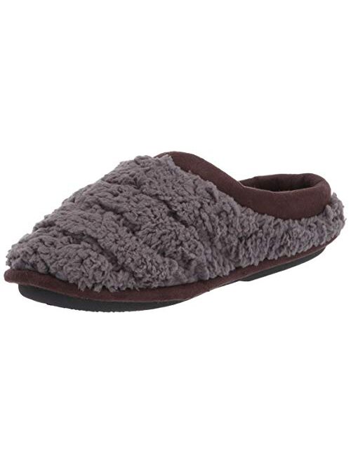 Dearfoams Unisex-Child Peyton Kids Mixed Material Clog Slipper