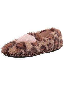 Kids' Mia Furry Closed Back with Heart Detail Slipper