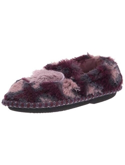 Kids' Mia Furry Closed Back with Heart Detail Slipper