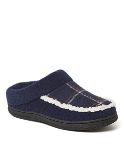 Unisex-Child Blake Felted Plaid Clog Slipper