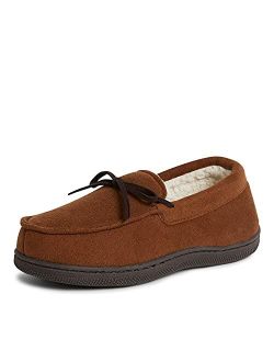Unisex-Child Moccasin Slipper with Tie