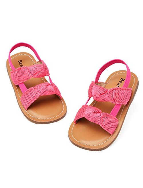 Felix & Flora Baby Toddler Girls Boys Sandals - Soft Rubber Sole Leather Baby Walking Shoes(Infant/Toddler)