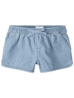 Girls' Denim Pull on Shorts