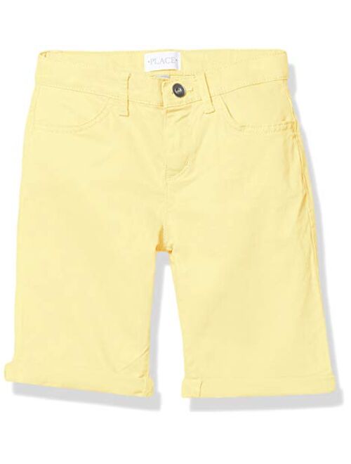 The Children's Place Girls' Roll Cuff Skimmer Shorts