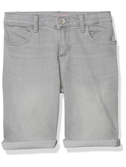 Girls' Roll Cuff Denim Skimmer Shorts