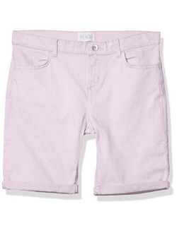 Girls' Roll Cuff Denim Skimmer Shorts