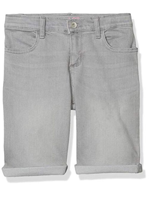 The Children's Place Girls' Roll Cuff Denim Skimmer Shorts