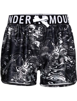 Girls' Play Up Printed Workout Gym Shorts