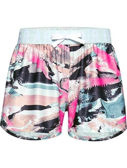 Girls' Play Up Printed Workout Gym Shorts