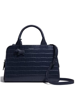 Millbank Faux Croc - Medium Zip Top Satchel