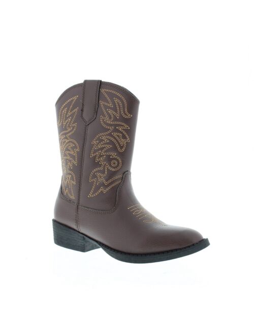 Deer Stags Little and Big Boys and Girls Ranch Unisex Pull On Western Cowboy Fashion Comfort Boot