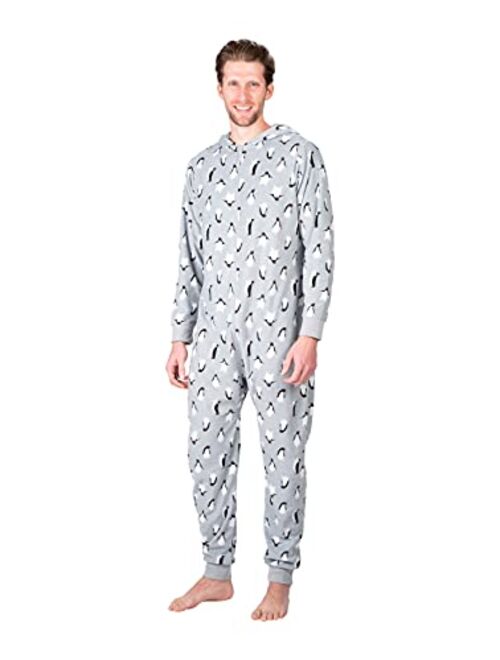 SLEEPHERO Adult Onesie Mens Christmas Onesie Cozy Novelty Onesie Christmas Pajamas Holiday Onsie Adult Pajamas for Men