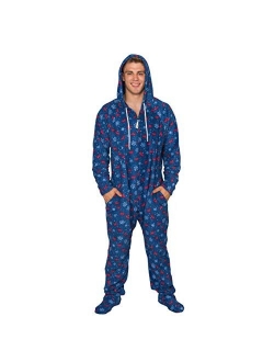 Costume Agent Ugly Christmas Lazy Pajama Suit with Hood