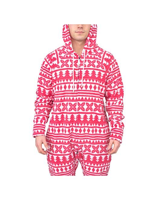 Costume Agent Ugly Christmas Lazy Pajama Suit with Hood