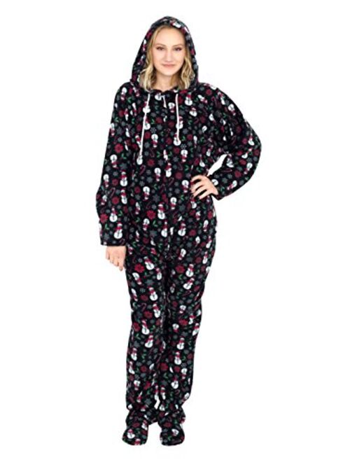 Costume Agent Ugly Christmas Lazy Pajama Suit with Hood