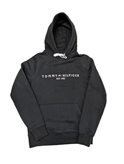 Men's Fleece Lined Logo Hoodie Black