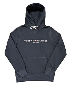 Men's Fleece Lined Logo Hoodie Black