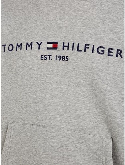 Tommy Hilfiger Men's Fleece Lined Logo Hoodie Black