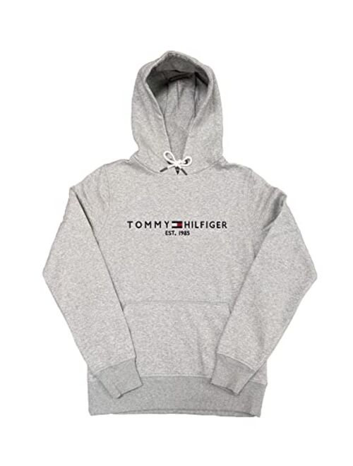 Tommy Hilfiger Men's Fleece Lined Logo Hoodie Black