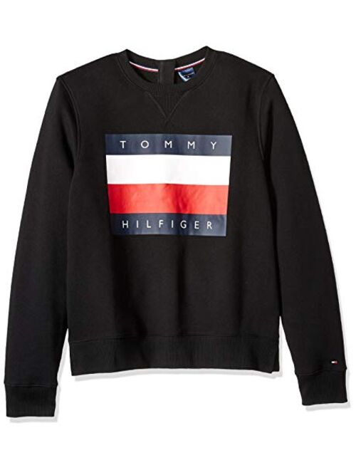 Tommy Hilfiger Men's Adaptive Seated Fit Sweatshirt with Velcro Brand Closure