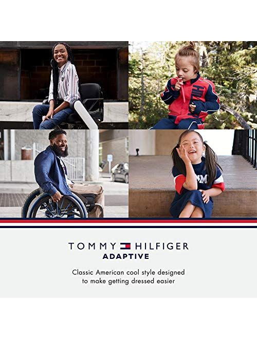 Tommy Hilfiger Men's Adaptive Seated Fit Sweatshirt with Velcro Brand Closure