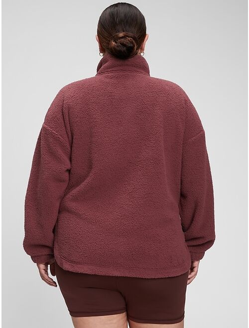 GAP Half-Zip Recycled Sherpa Sweatshirt