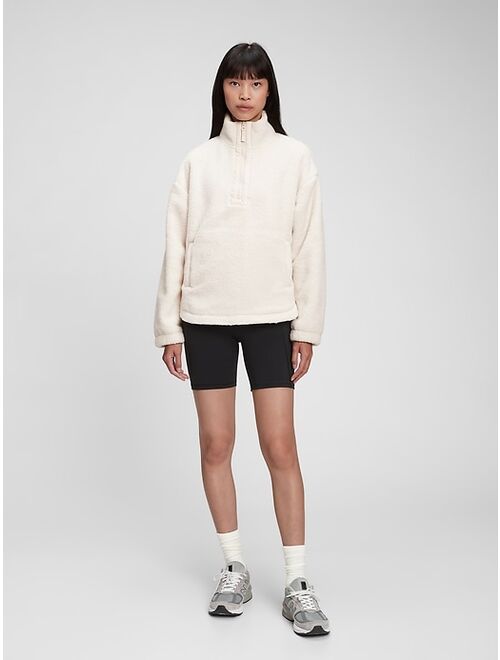 GAP Half-Zip Recycled Sherpa Sweatshirt