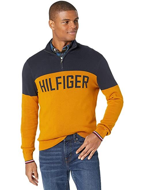 Tommy Hilfiger 1/4 Zip Mock Neck Sweatshirt