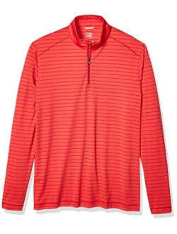 Men's Moisture Wicking Drytec UPF Holman Stripe Half Zip Pullover