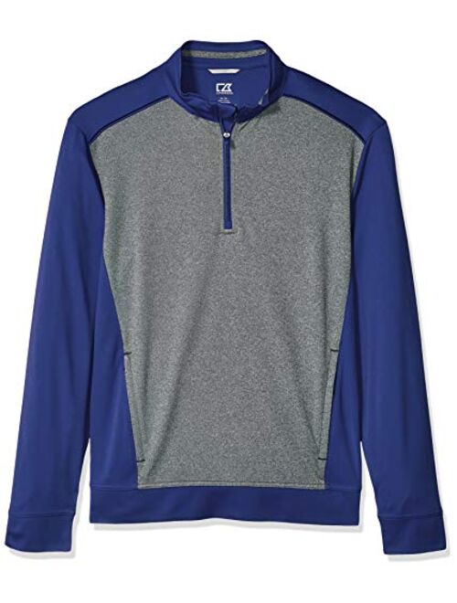 Cutter & Buck Men's Water Repellent 50+ UPF Replay 1/2 Zip Pullover