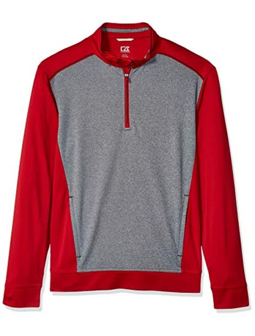 Cutter & Buck Men's Water Repellent 50+ UPF Replay 1/2 Zip Pullover