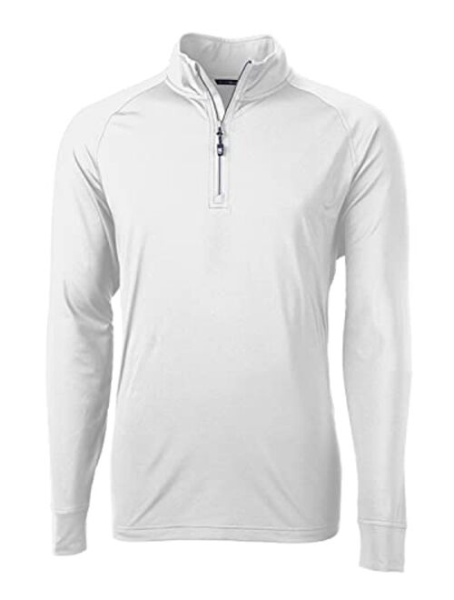 Cutter & Buck Men's Long Sleeve Adapt Eco Knit Quarter Zip Pullover