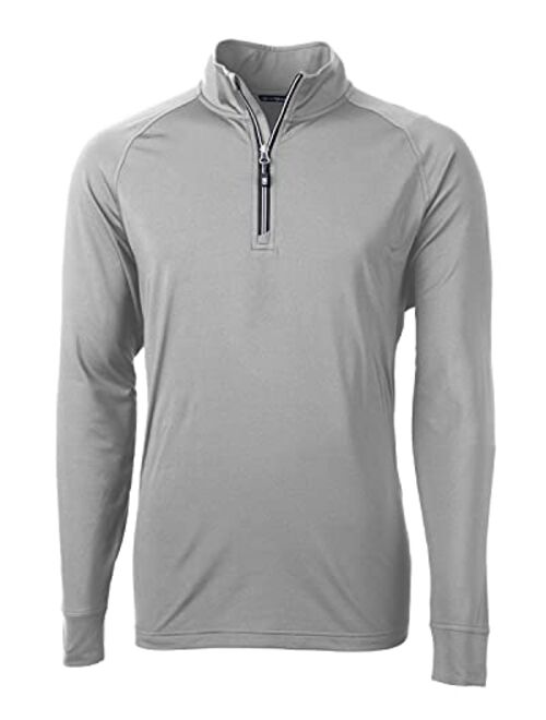 Cutter & Buck Men's Long Sleeve Adapt Eco Knit Quarter Zip Pullover