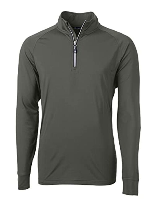 Cutter & Buck Men's Long Sleeve Adapt Eco Knit Quarter Zip Pullover