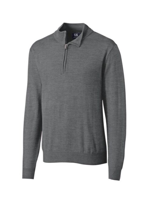 Cutter & Buck Cutter and Buck Men's Big and Tall Long Sleeves Douglas Half Zip Mock Sweater