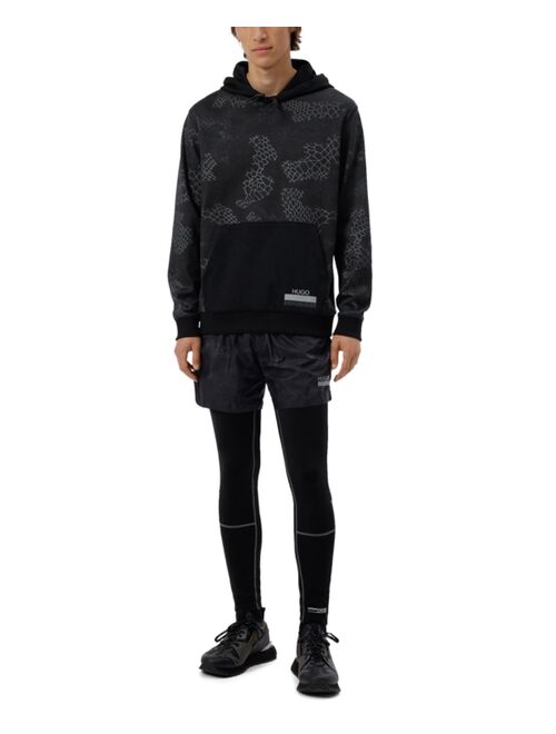 Hugo Boss Men's Dackwoods Relaxed-Fit Snakeskin-Print Hoodie