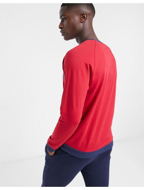 Hugo Boss Bodywear logo sweatshirt in red