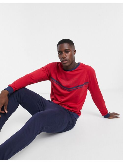 Hugo Boss Bodywear logo sweatshirt in red