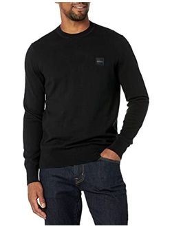 Men's Tonal Knit Cotton Mix Sweater