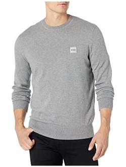 Men's Tonal Knit Cotton Mix Sweater