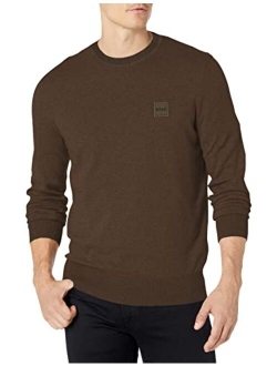 Men's Tonal Knit Cotton Mix Sweater