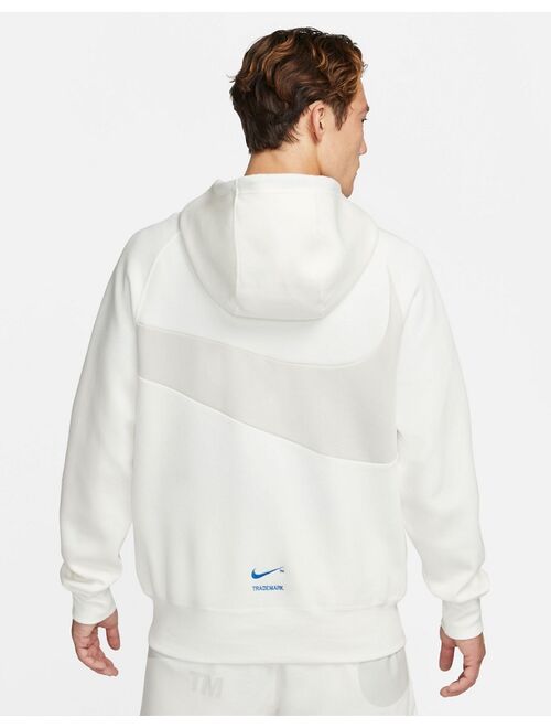 Nike Swoosh Pack hoodie in off white