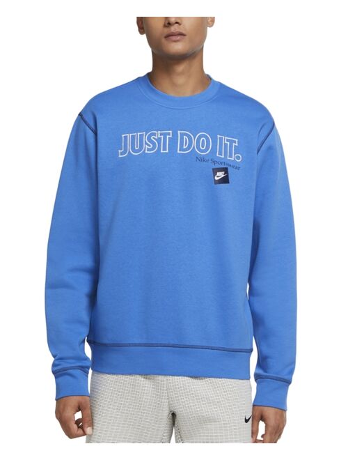 Nike Men's Just Do It Crewneck Fleece Sweatshirt