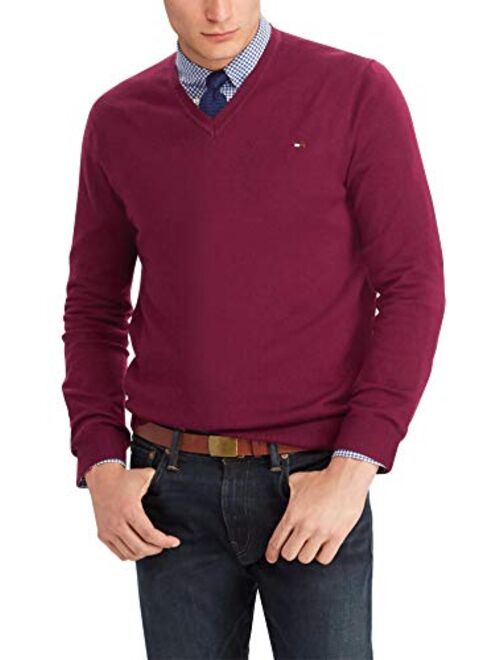 Tommy Hilfiger Men's Cotton V Neck Sweater