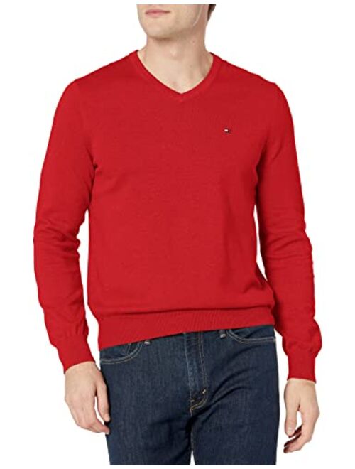 Tommy Hilfiger Men's Cotton V Neck Sweater