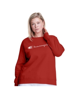 Women's Plus-Size Powerblend Boyfriend Crew Sweater