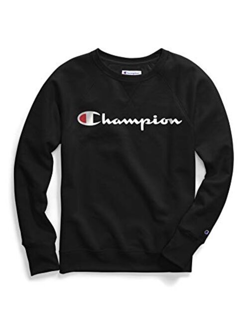 Champion Women's Plus-Size Powerblend Boyfriend Crew Sweater